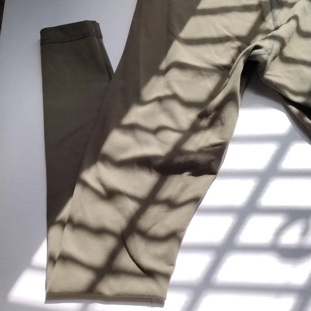 Lululemon Olive Green High-Waisted Leggings S